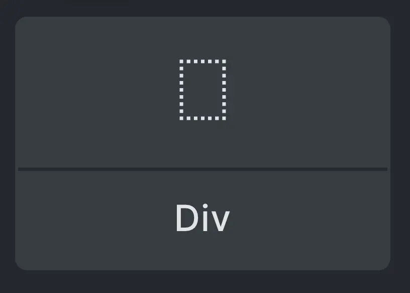 Bricks Builder Div Element Icon and Settings