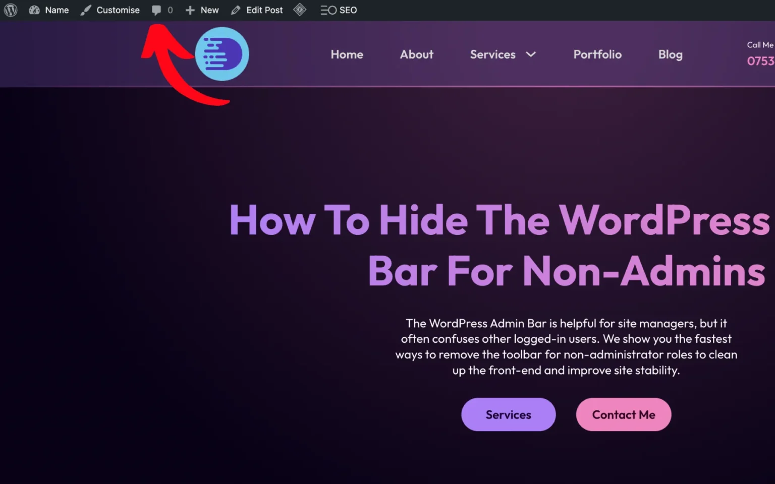 How to Hide the WordPress Admin Bar for Non-Admins