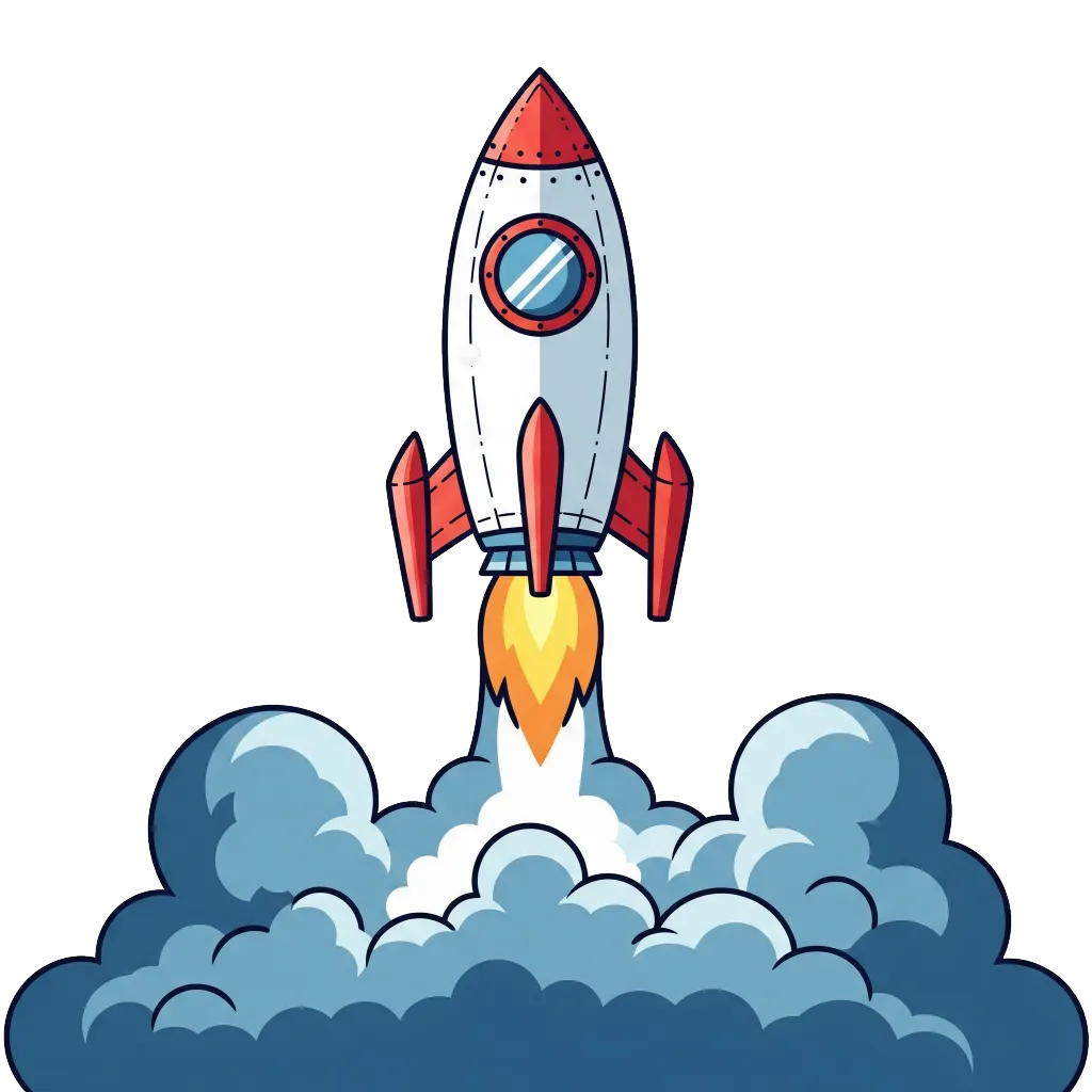 Rocket Simulating Website Growth